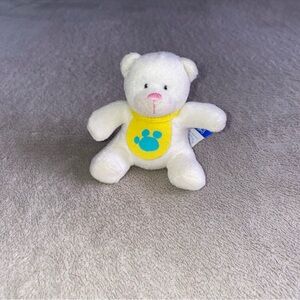 Build-A-Bear White and Yellow Stuffed Animal cuddly teddy bear
